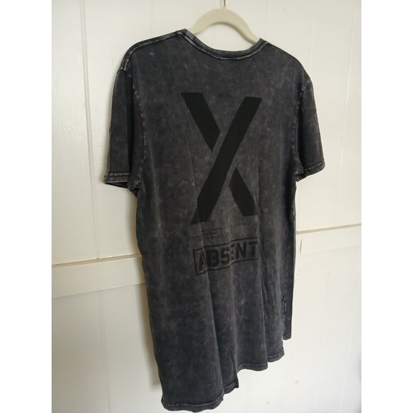 Absent EXCHEQUER TEE Graphic T Shirt Mens M Charcoal Gray Cotton Short Sleeve - Picture 13 of 16